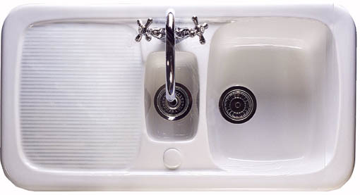 Additional image for Aquitaine 1.5 bowl ceramic kitchen sink.